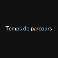 Calcul du temps de parcours en fonction de la vitesse